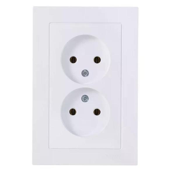 Изображение товара Умная розетка Schneider Electric Розетка двойная с рамкой