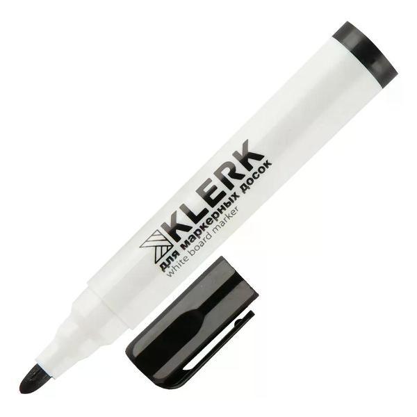 Изображение товара Маркер Klerk Маркер для доски пулевидный чёрный стираемый 1.5-3 мм