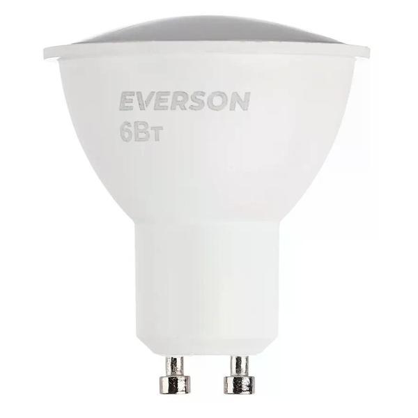 Изображение товара Умная лампочка EVERSON Светодиодная лампа 6 Вт GU10 холодный свет