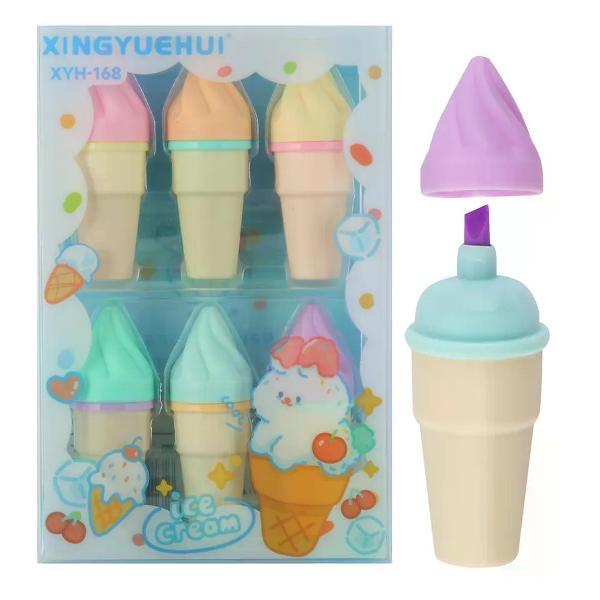 Изображение товара Маркер Hatber Набор перманентных маркеров 6 шт 1-4 мм