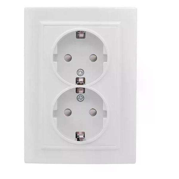 Изображение товара Умная розетка EKF Розетка двойная с рамкой