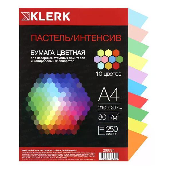 Изображение товара Бумага для оргтехники Mondi Бумага цветная для принтера А4 250 листов, 10 цветов