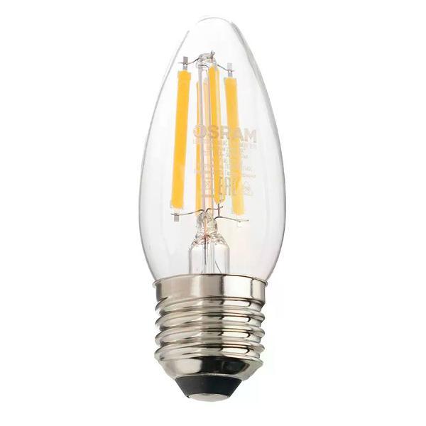 Изображение товара Умная лампочка Osram Светодиодная лампа 6 Вт Е27/B филаментная теплый свет Изображение товара Умная лампочка Osram Светодиодная лампа 6 Вт Е27/B филаментная теплый свет