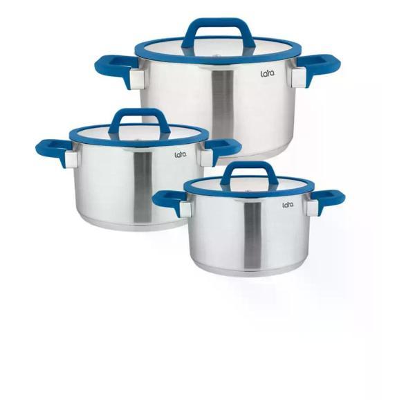 Изображение товара Набор посуды для приготовления Lara Набор посуды со стеклянными крышками