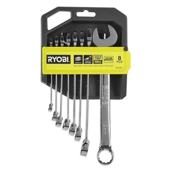 Изображение товара Набор ключей и головок Ryobi RHWR8PC