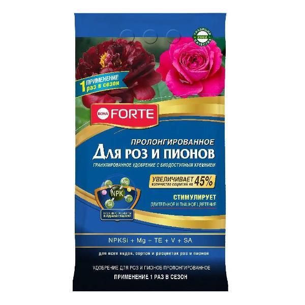 Изображение товара Удобрение Bona Forte ПРЕМИУМ для пионов и роз пакет 2,5 кг