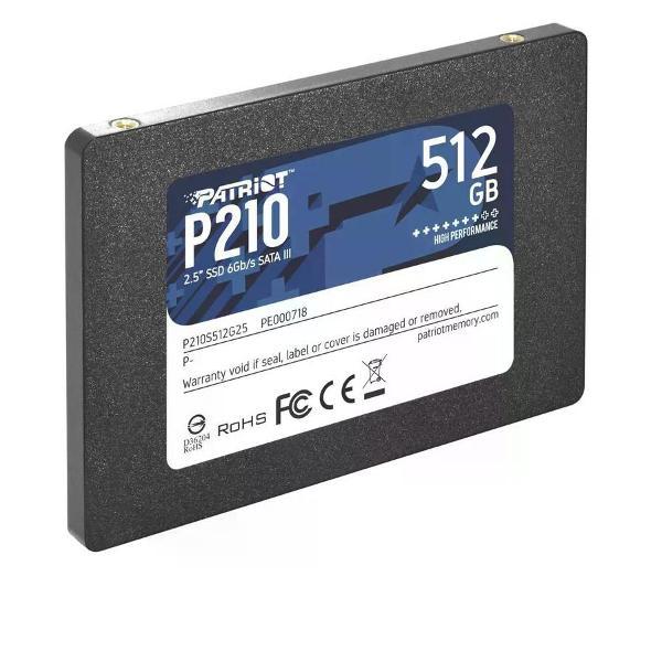Изображение товара Внутренний диск SSD Patriot SATA-III 512GB P210S512G25 P210 2.5" Изображение товара Внутренний диск SSD Patriot SATA-III 512GB P210S512G25 P210 2.5"