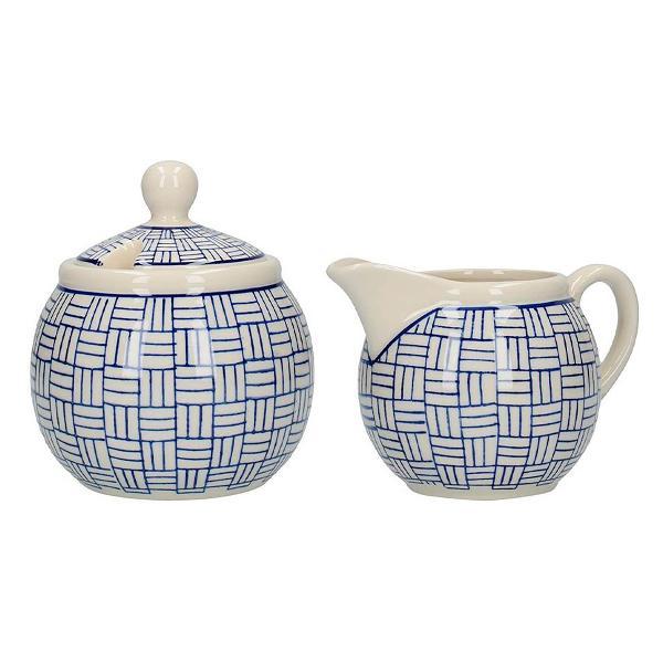 Изображение товара Сахарница Kitchen Craft Kitchen Craft Набор сахарница и сливочник Globe Lattice London Pottery
