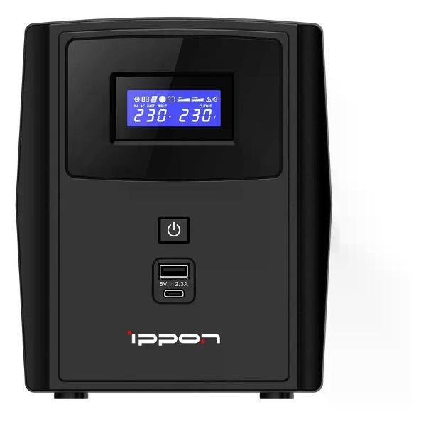 Изображение товара Источник бесперебойного питания Ippon Smart Power Pro II Euro 1200 Изображение товара Источник бесперебойного питания Ippon Smart Power Pro II Euro 1200