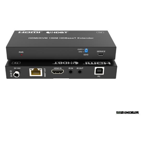 Изображение товара Кабель цифровой аудио-видео HDMI AV-BOX AV-BOX BT150P Удлинитель HDBaseT 18 Гбит/с (150 м) с функцией KVM Изображение товара Кабель цифровой аудио-видео HDMI AV-BOX AV-BOX BT150P Удлинитель HDBaseT 18 Гбит/с (150 м) с функцией KVM