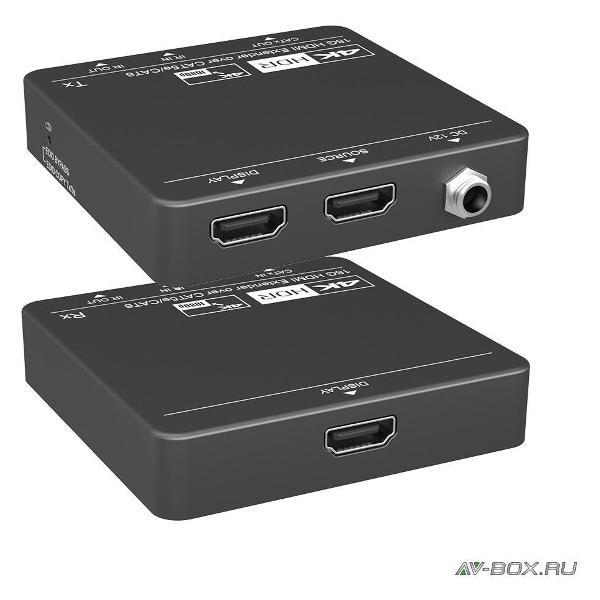 Изображение товара Кабель цифровой аудио-видео HDMI AV-BOX AV-BOX CE-EX60 Комплект, приемник + передатчик HDMI сигнала по витой паре, 4K
