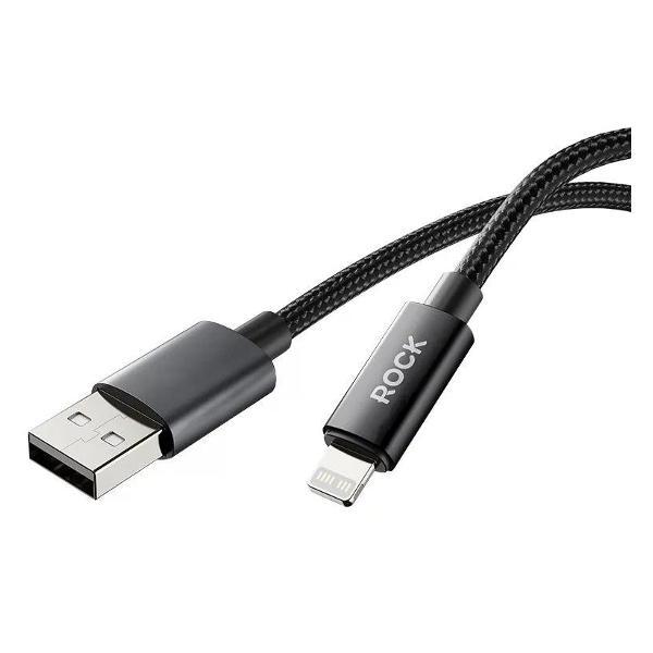 Изображение товара Кабель USB to Lightning ROCK Z28 2.4А быстрый заряд и передача данных Изображение товара Кабель USB to Lightning ROCK Z28 2.4А быстрый заряд и передача данных