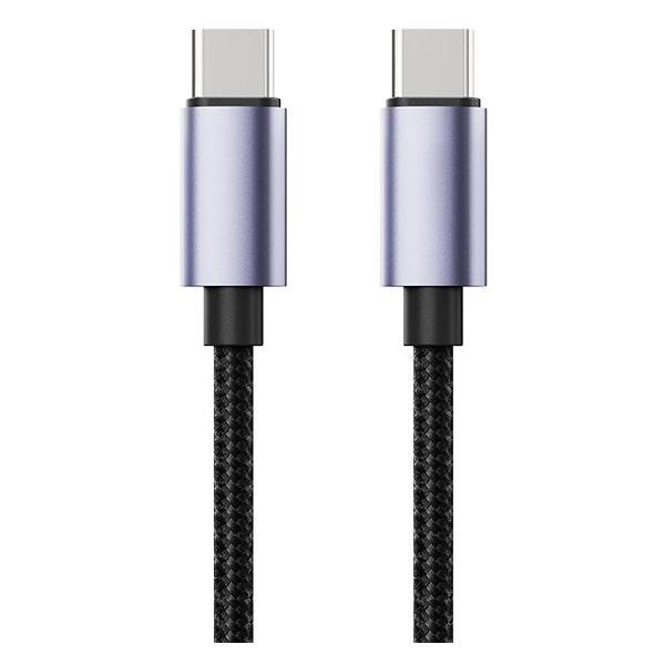 Изображение товара Кабель для смартфона, телефона Rock Deep Indigo Series C TO C 60W Fast Charge Data Cable 1.2 метра черный