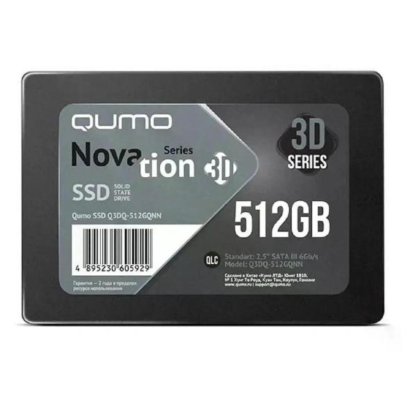 Изображение товара Внутренний SSD Qumo Q3DQ-512GQNN с высокой производительностью и надежностью