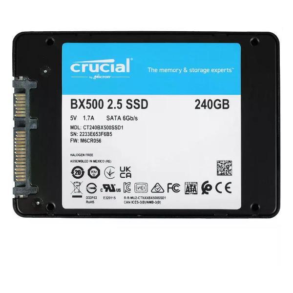 Изображение товара Внутренний диск SSD Crucial CT240BX500SSD1 Изображение товара Внутренний диск SSD Crucial CT240BX500SSD1