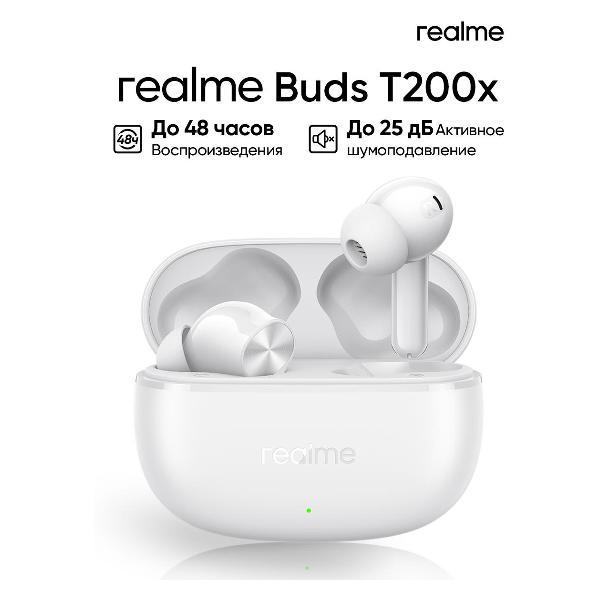 Изображение товара Наушники беспроводные realme Buds T200x Изображение товара Наушники беспроводные realme Buds T200x