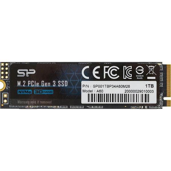 Изображение товара Внутренний SSD Silicon Power SP001TBP34A60M28 1 ТБ NVMe M.2 2280 Изображение товара Внутренний SSD Silicon Power SP001TBP34A60M28 1 ТБ NVMe M.2 2280