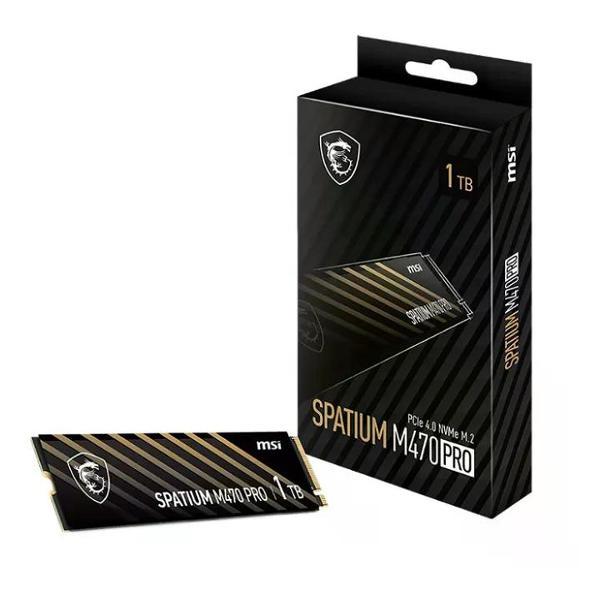 Изображение товара Внутренний диск SSD MSI M.2 2280 1TB SPATIUM M470 PRO Client SSD