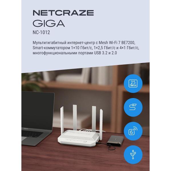 Изображение товара Wi-Fi роутер Netcraze Giga NC-1012