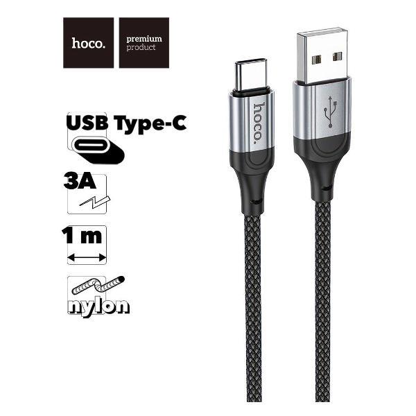 Изображение товара Кабель для смартфона, телефона Hoco X102 Fresh Type-C, 3А, 1м, нейлон