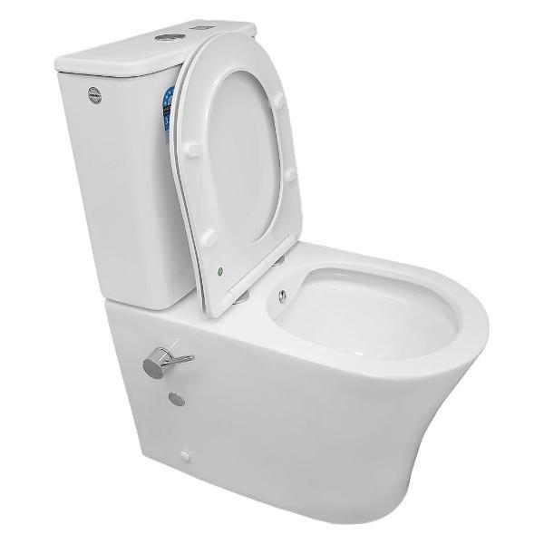 Изображение товара Унитаз Bloomix Alan 1219SB/UF1 Ceramic+ безободковый с функцией биде и смесителем