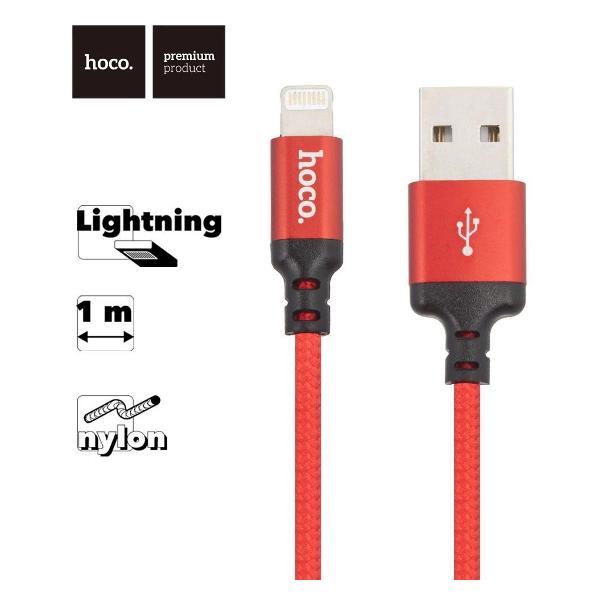 Изображение товара Кабель для смартфона, телефона Hoco X14 Times Speed Lightning 8-pin, 2.4А, 1м, нейлон