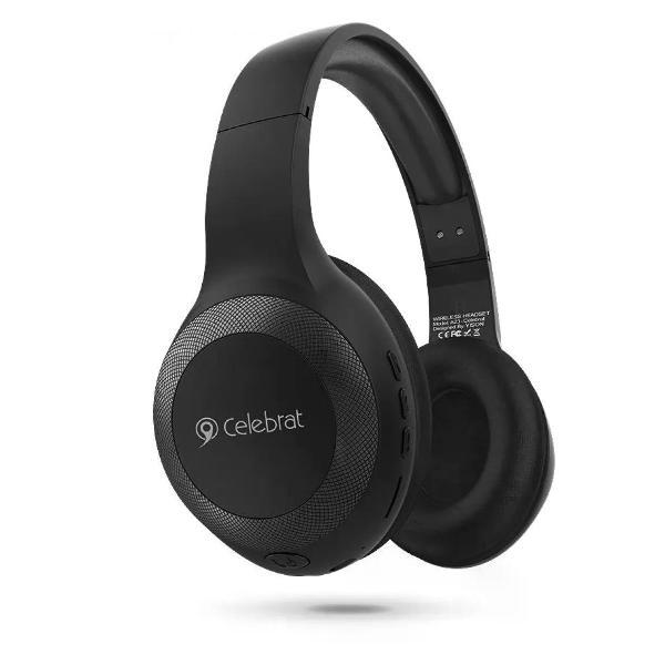 Изображение товара Наушники беспроводные Celebrate Наушники накладные полноразмерные беспроводные Bluetooth Celebrat A23 Черныйй