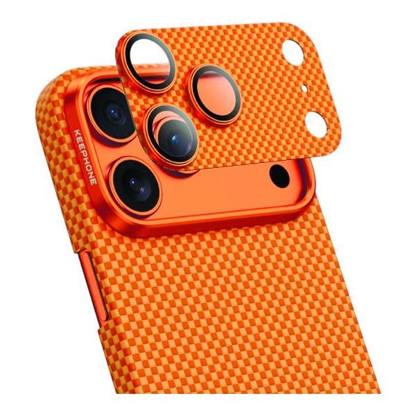 Изображение товара Защитное стекло для смартфона, телефона KEEPHONE линзы на камеру iPhone 17 Pro Закаленное стекло HD clarity 9H Карбон арамидное волокно 1500D с AR-покрытием Norra Solar
