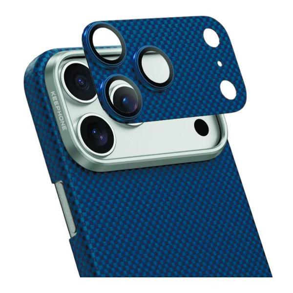 Изображение товара Защитное стекло для смартфона, телефона KEEPHONE линзы на камеру iPhone 17 Pro Max Закаленное стекло HD clarity 9H Карбон арамидное волокно 1500D с AR-покрытием Norra Indigo