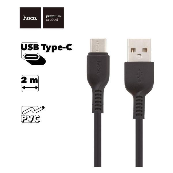 Изображение товара Кабель для смартфона, телефона Hoco X20 Flash Type-C, 3А, 2м, PVC Изображение товара Кабель для смартфона, телефона Hoco X20 Flash Type-C, 3А, 2м, PVC