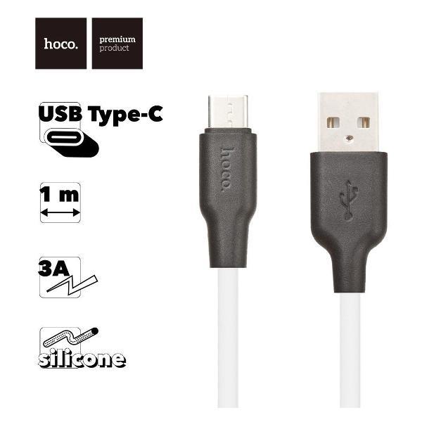 Изображение товара Кабель для смартфона, телефона Hoco X21 Plus Silicone Type-C, 3А, 1м, силикон