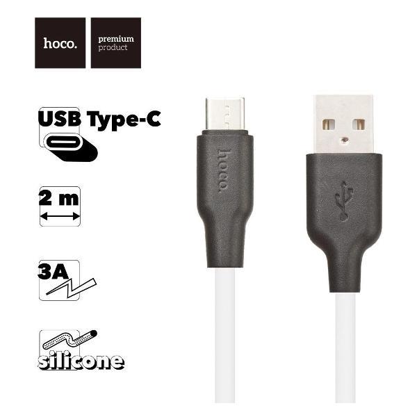 Изображение товара Кабель для смартфона, телефона Hoco X21 Plus Silicone Type-C, 3А, 2м, силикон Изображение товара Кабель для смартфона, телефона Hoco X21 Plus Silicone Type-C, 3А, 2м, силикон
