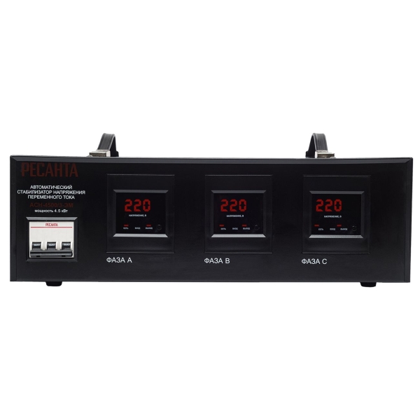 Изображение товара Стабилизатор напряжения Ресанта 63/4/2 (АСН-4500/3)
