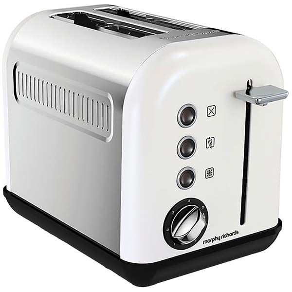 фото Тостер morphy richards accents white ss 2 slice (222012ee)