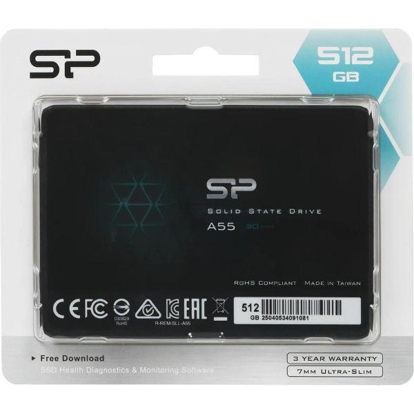 Изображение товара Внутренний диск SSD Silicon Power SP512GBSS3A55S25