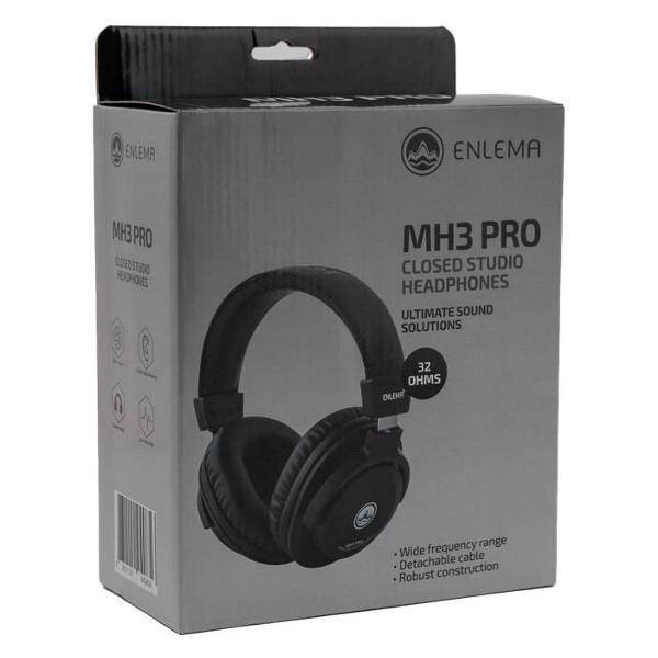 Изображение товара Профессиональные мониторные наушники ENLEMA MH3 PRO с закрытой конфигурацией Изображение товара Профессиональные мониторные наушники ENLEMA MH3 PRO с закрытой конфигурацией