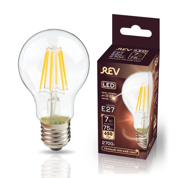 фото Лампа rev ritter 32422 5 filament a60 e27 5w 2700k deco premium