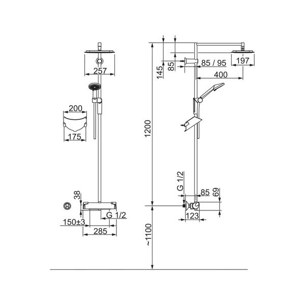 Изображение товара Смеситель Oras Optima 7192U Rain Shower