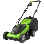 Изображение товара Газонокосилка аккумуляторная Greenworks в комплекте аккумулятор 2 Ач, ЗУ 0,5 Ач