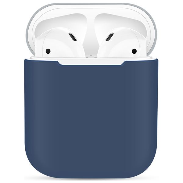 фото Чехол для airpods eva для 1/2 силиконовый blue/gray (cbap03blg)