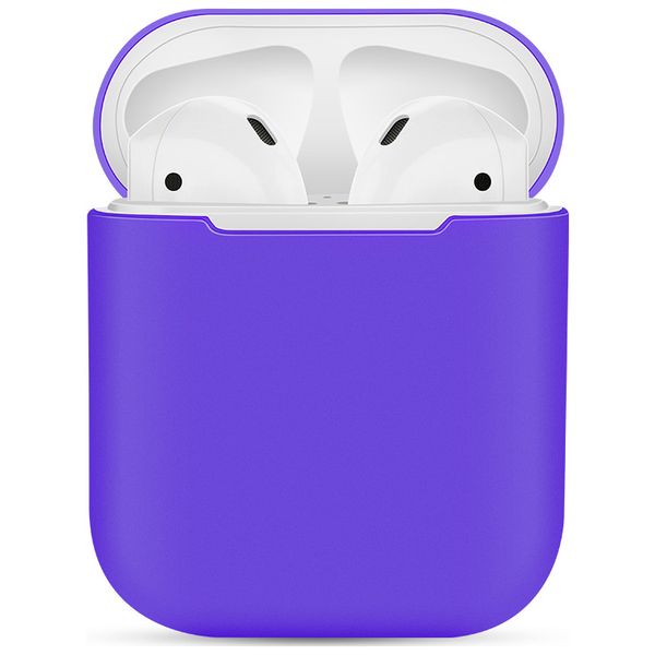 фото Чехол для airpods eva для 1/2 силиконовый dark violet (cbap03dpr)