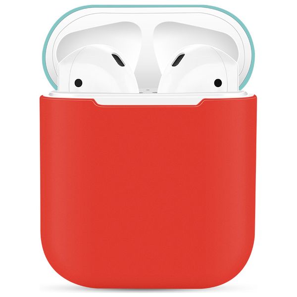 фото Чехол для airpods eva для 1/2 силиконовый red/turquoise (cbap03rtq)