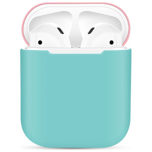 фото Чехол для airpods eva для 1/2 силиконовый turquoise/pink (cbap03tqp)