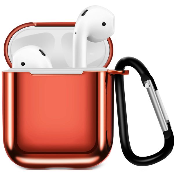 фото Чехол для airpods eva для 1/2 с карабином red (cbap07r)