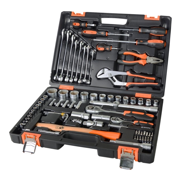 Изображение товара Набор ручного инструмента Вихрь 73/6/7/4 76 предметов, в кейсе