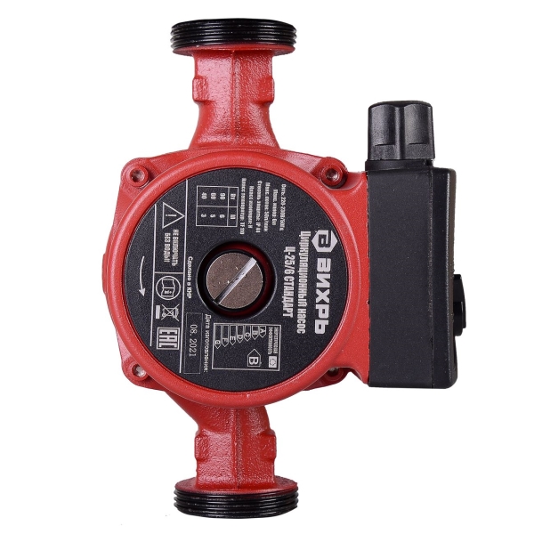 Изображение товара Насос циркуляционный Вихрь Ц-25/6 Стандарт (68/7/7)