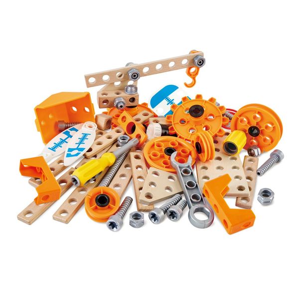 Изображение товара Конструктор детский Hape E3032_HP Делюкс комплект 57 элементов