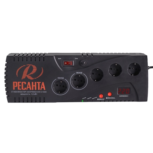 Изображение товара Стабилизатор напряжения Ресанта С-1500 (63/6/33)