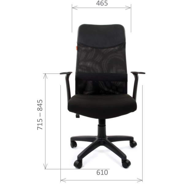Офисное кресло chairman 610 и tw 11 черный