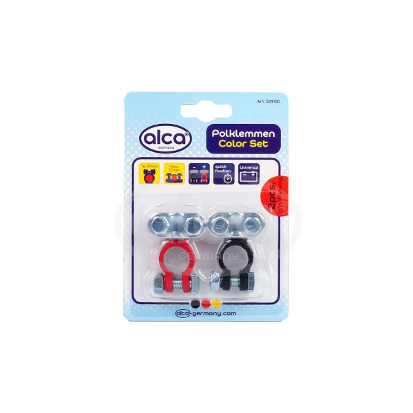 Изображение товара Клеммы Alca 509100 2шт. черный/красный (свинец)